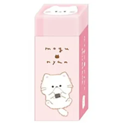 Eraser: White Cat & Rice Ball