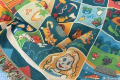 Farmhouse Patchwork Throw Blanket 150 x 127 cm
