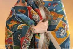 Farmhouse Patchwork Throw Blanket 150 x 127 cm