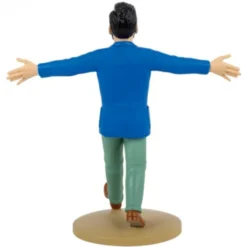 Figur 12 cm resin Haddock i blå kavaj