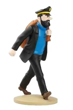 Figur 12 cm resin Haddock på väg