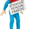 Figur 12 cm resin Haddock täckt i färg