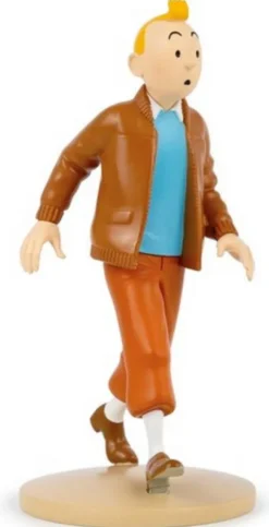 Figur 12 cm resin Tintin i pilotjacka