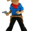 Figur 12 cm resin Tintin som cowboy