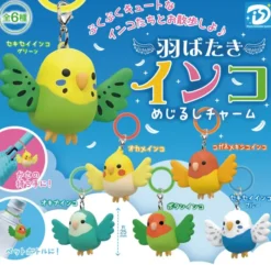 Flapping Parakeet Mark Charm