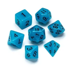 Fluorescent Blue - Numbers: Black