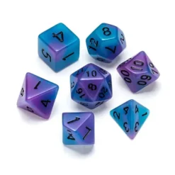 Fluorescent Blue & Purple - Numbers: Black