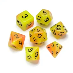 Fluorescent Orange & Yellow - Numbers: Black