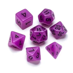 Fluorescent Purple - Numbers: Black