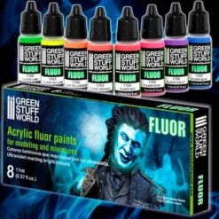 Fluor Paints Set (8 Paint Pots)