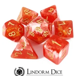 Fools blood set of 7 Dice