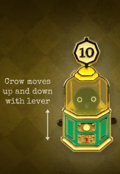 Fortune Teller Crow Sliding Pin