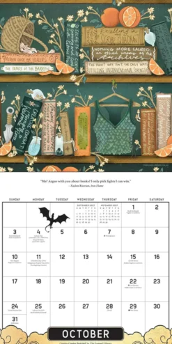 Fourth Wing 2027 Wall Calendar - Officially Licensed Fan Art