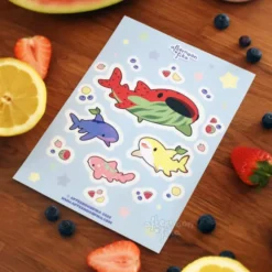 Fruit Sharks Sticker Sheets
