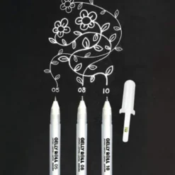 Gelly Roll Basic Set 3 Bright White Gel Pens0.5 / 0.8 / 1.0mm