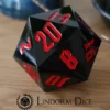 Giant Acrylic D20 Black
