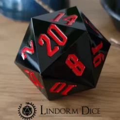Giant Acrylic D20 Black