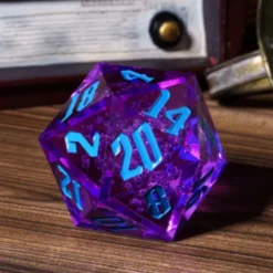 Giant Acrylic D20 Purple