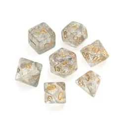 Glitter Clear - Numbers: Gold
