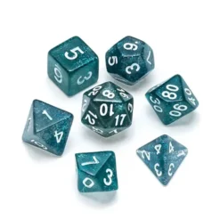Glitter Dark Blue - Numbers: White