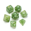 Glitter Green - Numbers: White