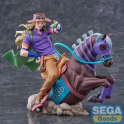 Gyro Zeppeli & Horse Steel Ball Run PVC Figure 18 cm