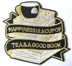 Happiness, Tea & Books Patch
