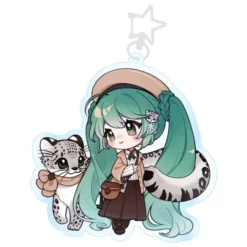 Hatsune Miku Acrylic Keychain Kawaii Winter Time