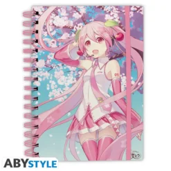 Hatsune Miku Cherry Blossom Spiral Notebook A5
