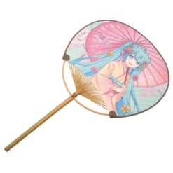 Hatsune Miku Non-Folding Uchiwa Fan - Kimono