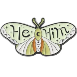He/Him Pronoun Butterfly Pin
