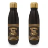 Hogwarts Black and Gold Small Metal Drink Bottle