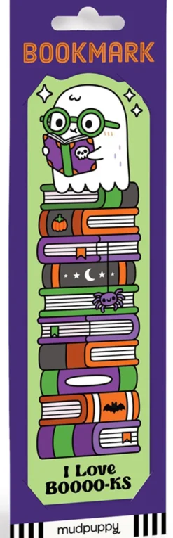 I Love BOOOO-KS Ghost Bookmark