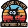 I'm Fine Cat Color Vers. Pin