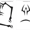 Jujutsu Kaisen Tattoos - Yuji/Sukuna Symbols 15x10cm
