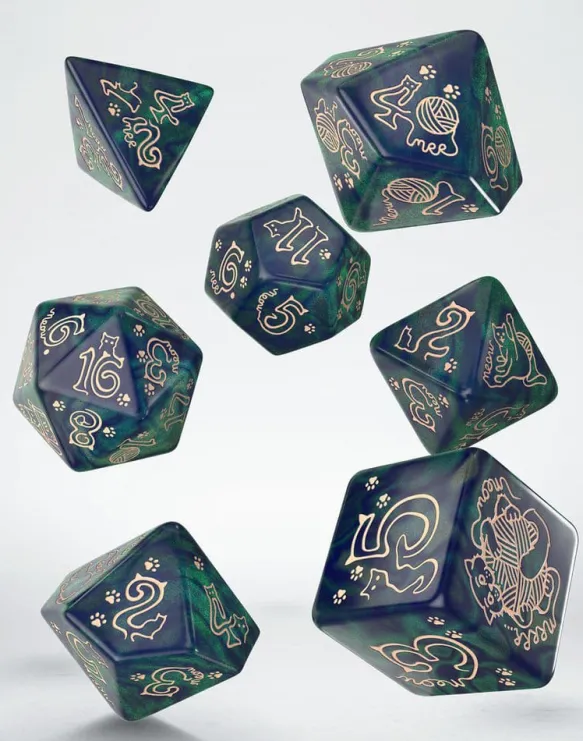 Jumbo Dice Set - Cats Merlin