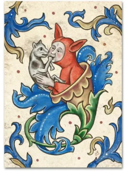 Kattblomma Enkelt Vykort