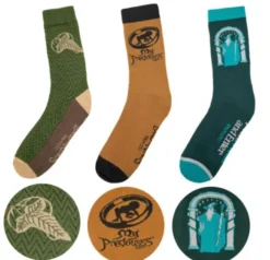 LotR Socks 3-pack Leaf, Ring & Door