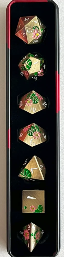 Lotus Metal Dice Set (Gold)