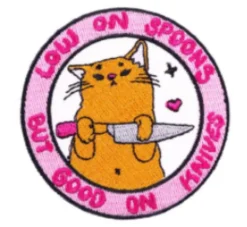 Low On Spoons Cat Patch