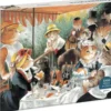 Luncheon of the Boating Party Meowsterpiece of Western Art Puzzle 1000 pcs