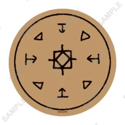 Magic Circle of Floatglow Lamp - Cork Coaster