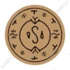 Magic Circle of Floating Drops - Cork Coaster
