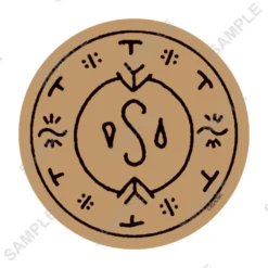 Magic Circle of Floating Drops - Cork Coaster
