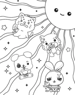 Mangatopia Puppies and Popsicles A Playfully Sweet Colouring Book