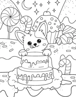 Mangatopia Puppies and Popsicles A Playfully Sweet Colouring Book