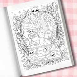 Mangatopia Spoopy Fun: A Cute and Creepy Colouring Book of Anime and Manga