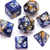 Marble Series: Blue & Gold - Numbers: White
