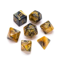 Marble Series: Gold & Black - Numbers: Gold