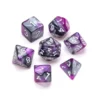 Marble Series: Purple & Grey - Numbers: White